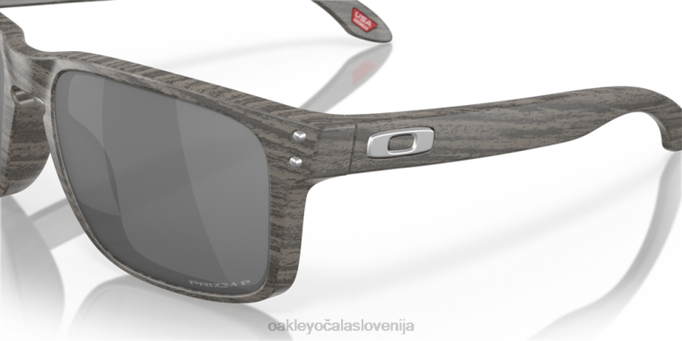 Holbrook Oakley Prizm črna polarizirana stekla, leseni okvir 4J2B75 očala