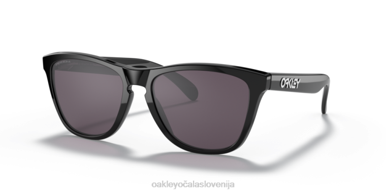 žabje kože (nizek most) Oakley prizm siva stekla, poliran črn okvir 4J2B813 očala