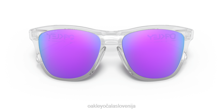 žabje kože (nizek most) Oakley prizm vijolične leče, poliran prozoren okvir 4J2B816 očala