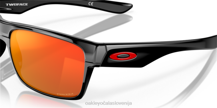 dvostranski Oakley prizm ruby ​​leče, poliran črn okvir 4J2B692 očala