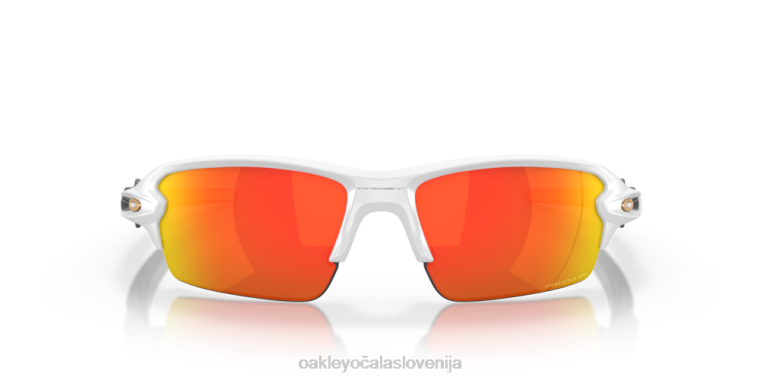 flak 2.0 (prileganje z nizkim mostom) Oakley Prizm ruby ​​polarizirana stekla, mat bel okvir 4J2B874 očala