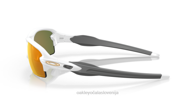 flak 2.0 (prileganje z nizkim mostom) Oakley Prizm ruby ​​polarizirana stekla, mat bel okvir 4J2B874 očala