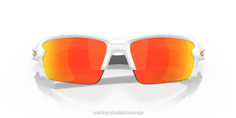 flak 2.0 (prileganje z nizkim mostom) Oakley Prizm ruby ​​polarizirana stekla, mat bel okvir 4J2B874 očala
