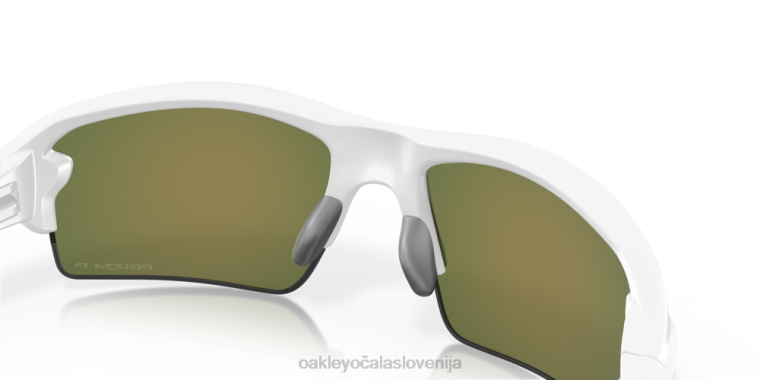 flak 2.0 (prileganje z nizkim mostom) Oakley Prizm ruby ​​polarizirana stekla, mat bel okvir 4J2B874 očala