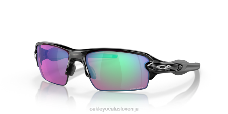 flak 2.0 (prileganje z nizkim mostom) Oakley prizm leče za golf, polirani črni okvir 4J2B861 očala