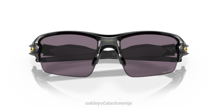 flak 2.0 (prileganje z nizkim mostom) Oakley prizm siva stekla, poliran črn okvir 4J2B873 očala