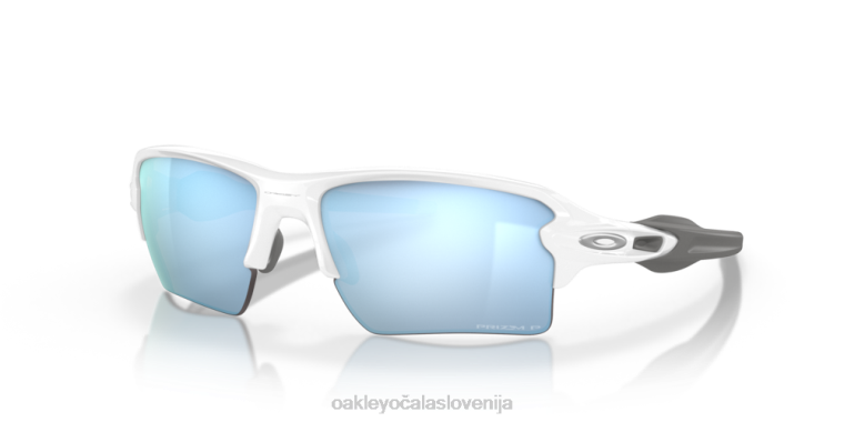 flak 2,0 xl Oakley Prizm deep water polarizirana stekla, poliran bel okvir 4J2B133 očala