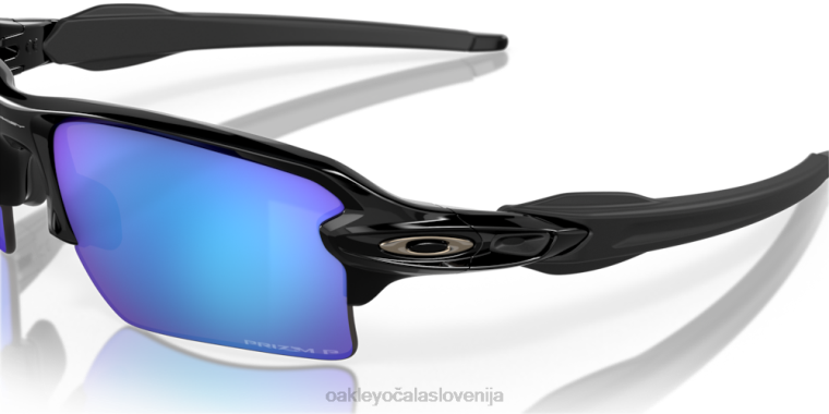 flak 2,0 xl Oakley Prizm safirna polarizirana stekla, poliran črn okvir 4J2B143 očala