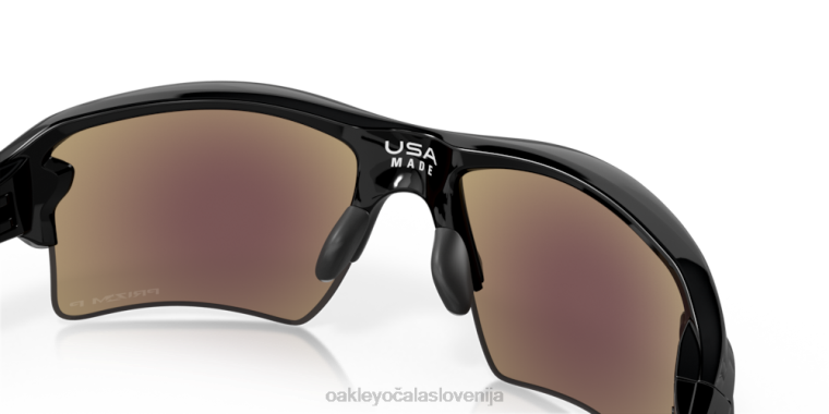 flak 2,0 xl Oakley Prizm safirna polarizirana stekla, poliran črn okvir 4J2B143 očala