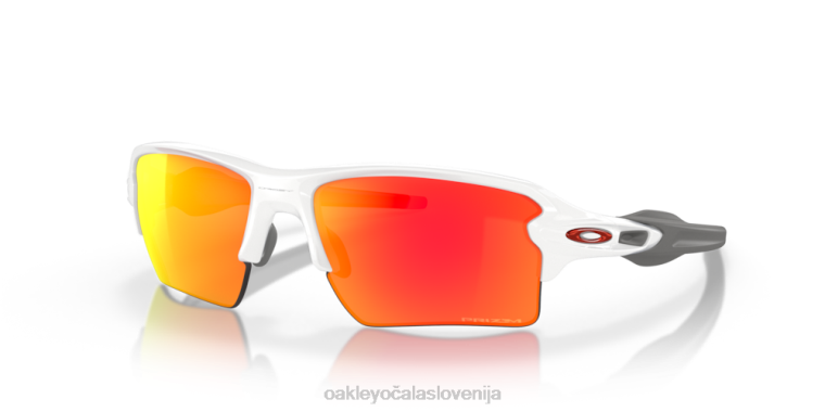 flak 2.0 xl team barve Oakley prizm ruby ​​leče, poliran bel okvir 4J2B138 očala