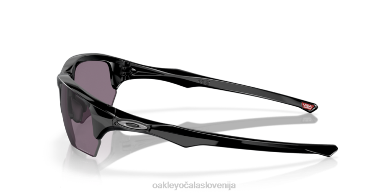 flak beta (prileganje nizkega mostu) Oakley prizm siva stekla, poliran črn okvir 4J2B926 očala