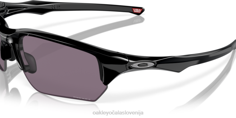 flak beta (prileganje nizkega mostu) Oakley prizm siva stekla, poliran črn okvir 4J2B926 očala