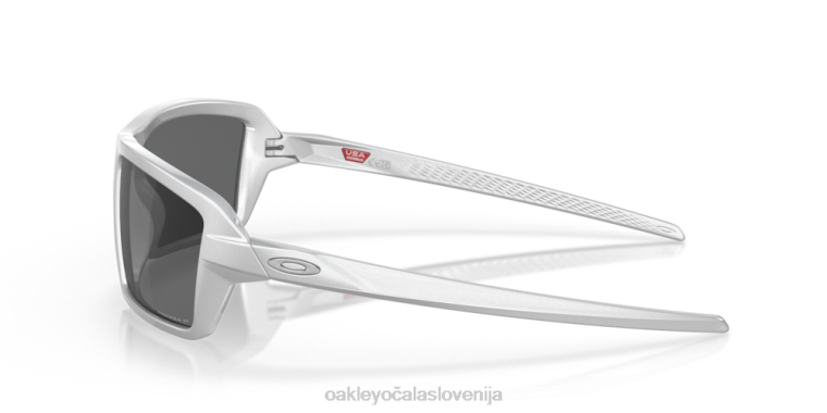 kabli x-srebrna zbirka Oakley črna polarizirana stekla prizm, x-srebrni okvir 4J2B676 očala