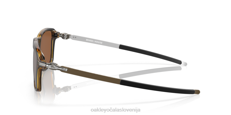 kolesarnica Oakley Prizm volframove polarizirane leče, polirani rjav želvasti okvir 4J2B1038 očala