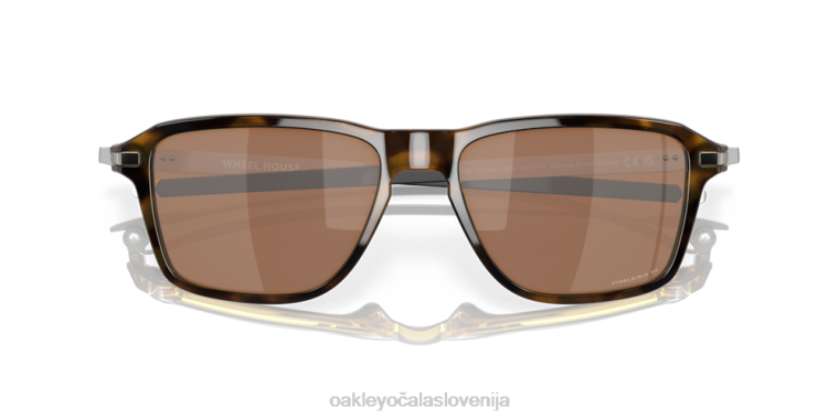 kolesarnica Oakley Prizm volframove polarizirane leče, polirani rjav želvasti okvir 4J2B1038 očala