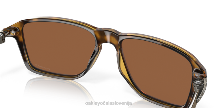 kolesarnica Oakley Prizm volframove polarizirane leče, polirani rjav želvasti okvir 4J2B1038 očala