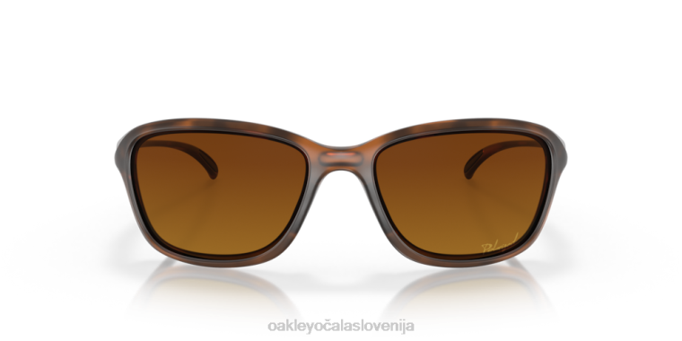 ona je neustavljiva Oakley rjava gradientna polarizirana stekla, mat rjav želvasti okvir 4J2B355 očala