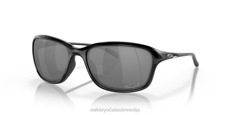 ona je neustavljiva Oakley črne iridijeve polarizirane leče, poliran črn okvir 4J2B357 očala