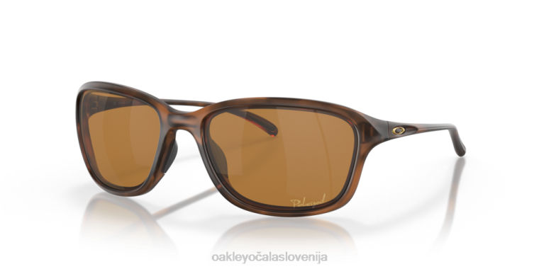 ona je neustavljiva Oakley volframove iridijeve polarizirane leče, mat rjav želvast okvir 4J2B356 očala