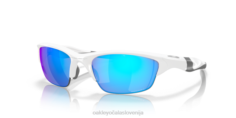polovična jakna 2.0 (low bridge fit) Oakley prizm safirna stekla, bel okvir 4J2B684 očala