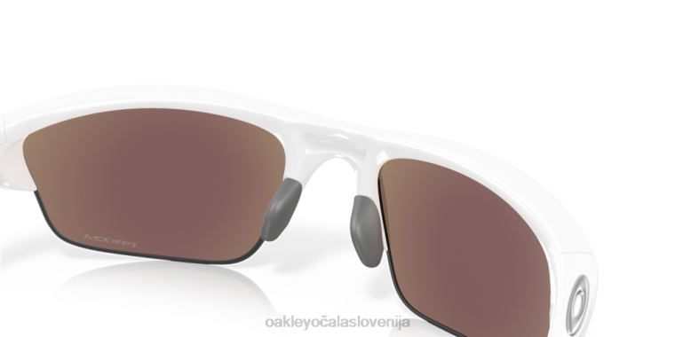polovična jakna 2.0 (low bridge fit) Oakley prizm safirna stekla, bel okvir 4J2B684 očala