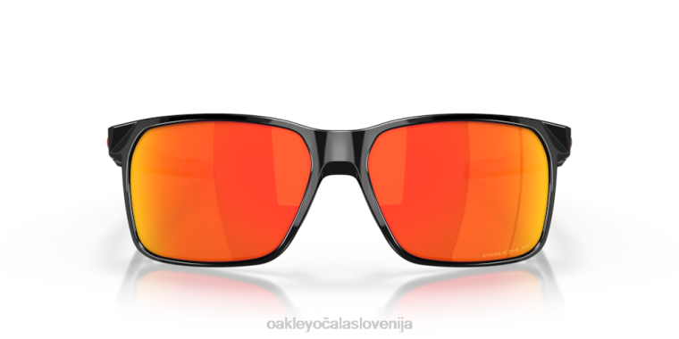 portal x Oakley Prizm ruby ​​polarizirana stekla, polirani črni okvir 4J2B341 očala