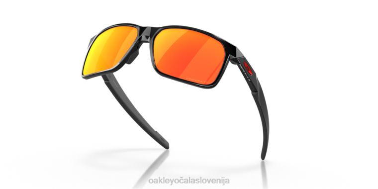 portal x Oakley Prizm ruby ​​polarizirana stekla, polirani črni okvir 4J2B341 očala