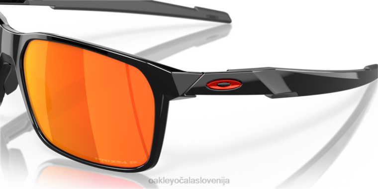 portal x Oakley Prizm ruby ​​polarizirana stekla, polirani črni okvir 4J2B341 očala