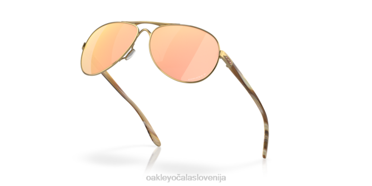 povratne informacije Oakley Prizm rose gold polarizirana stekla, okvir iz poliranega zlata 4J2B483 očala