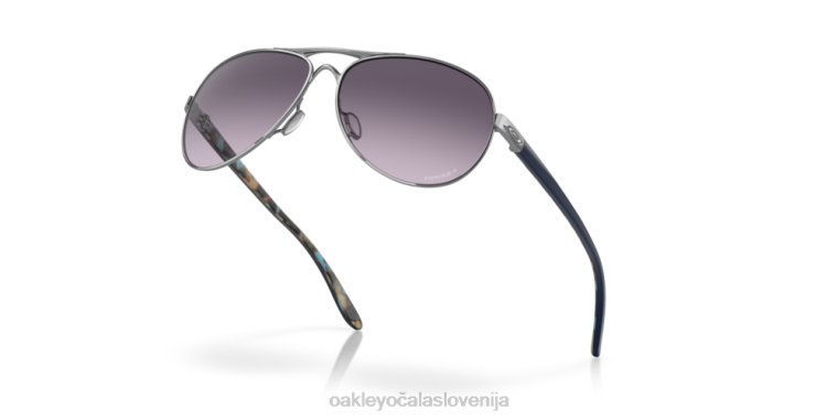 povratne informacije Oakley prizm siva gradientna stekla, okvir iz poliranega kroma 4J2B485 očala