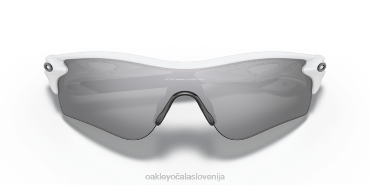 radarska zapora (prileganje nizkega mostu) Oakley leče iz skrilastega iridija, mat bel okvir 4J2B698 očala