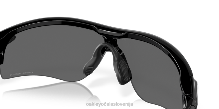 radarska zapora (prileganje nizkega mostu) Oakley prizm črne leče, poliran črn okvir 4J2B705 očala