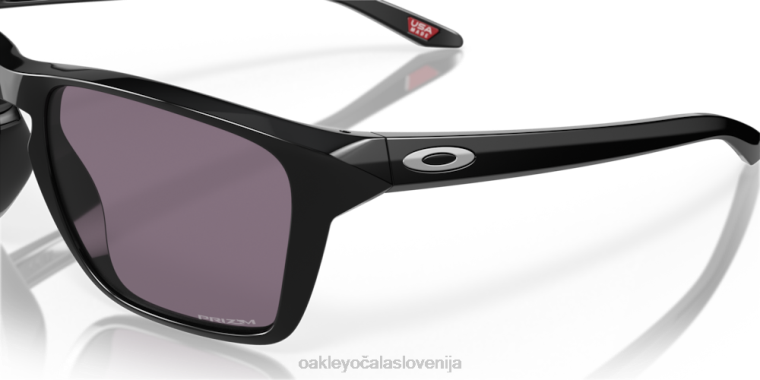 sylas (nizek most) Oakley prizm siva stekla, poliran črn okvir 4J2B958 očala