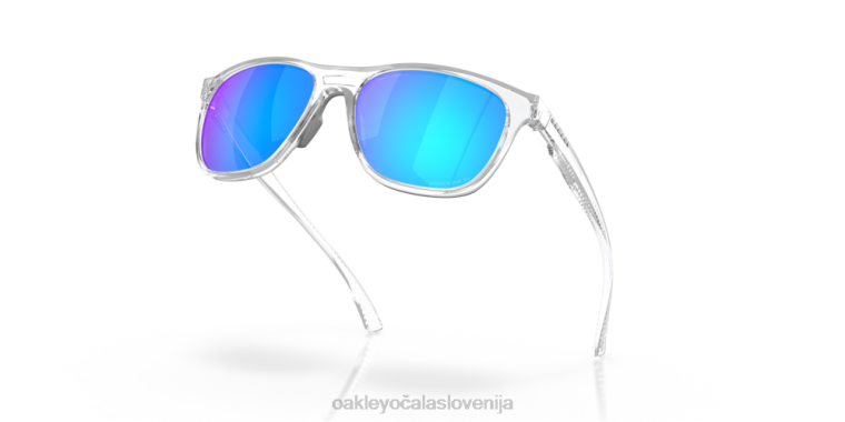 vodilna črta Oakley Prizm safirna polarizirana stekla, prozoren poliran okvir 4J2B1077 očala