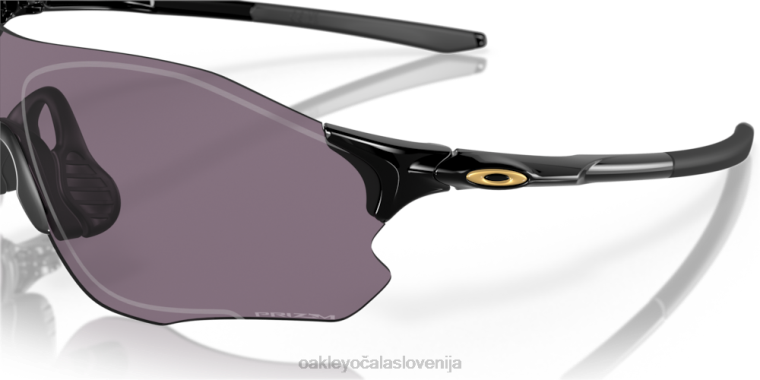 evzero pot (prileganje nizkega mostu) Oakley prizm siva stekla, poliran črn okvir 4J2B890 očala