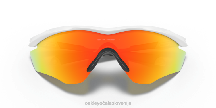 m2 okvir xl Oakley leče iz ognjenega iridija, poliran bel okvir 4J2B175 očala