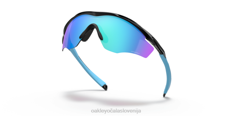 m2 okvir xl Oakley prizm safirna stekla, poliran črn okvir 4J2B179 očala