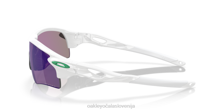 radarska zapora (prileganje nizkega mostu) Oakley prizm jade leče, poliran bel okvir 4J2B707 očala