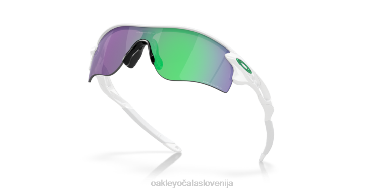 radarska zapora (prileganje nizkega mostu) Oakley prizm jade leče, poliran bel okvir 4J2B707 očala