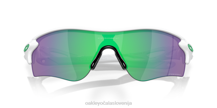 radarska zapora (prileganje nizkega mostu) Oakley prizm jade leče, poliran bel okvir 4J2B707 očala