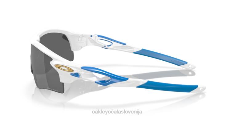 radarska zapora (prileganje nizkega mostu) Oakley prizm črne leče, poliran bel okvir 4J2B709 očala