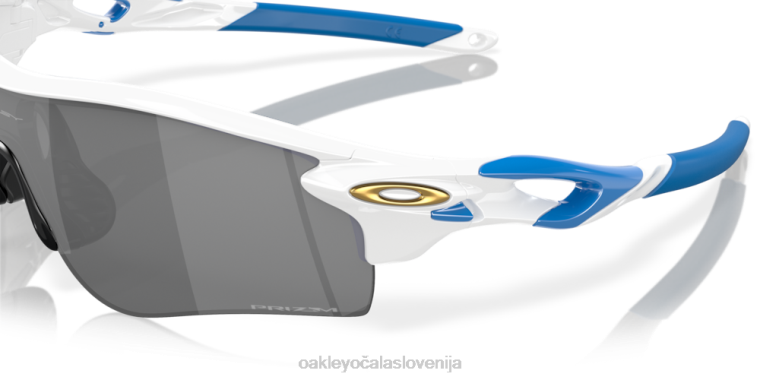 radarska zapora (prileganje nizkega mostu) Oakley prizm črne leče, poliran bel okvir 4J2B709 očala