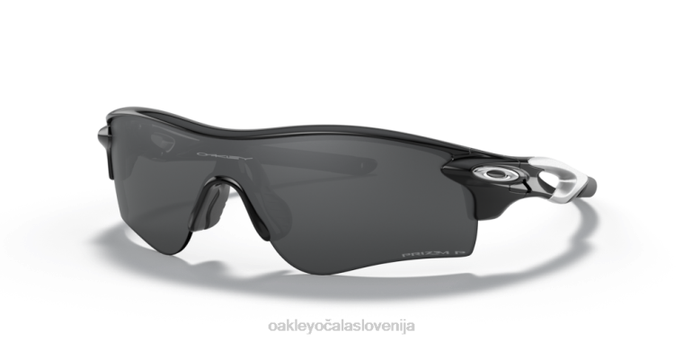 radarska zapora (prileganje nizkega mostu) Oakley prizm črne polarizirane leče, polirani črni okvir 4J2B712 očala