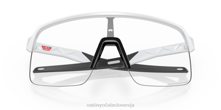 sutro lite (prileganje nizkega mostu) Oakley prozorna do črna iridijeva fotokromatska stekla, mat bel okvir 4J2B454 očala