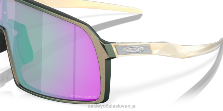 sutro (low bridge fit) odkrijte zbirko Oakley Prizm Road Jade leče, mat srebrno zelen barvni okvir 4J2B927 očala