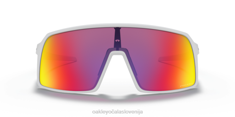 sutro (nizek most) Oakley prizm cestne leče, mat bel okvir 4J2B467 očala