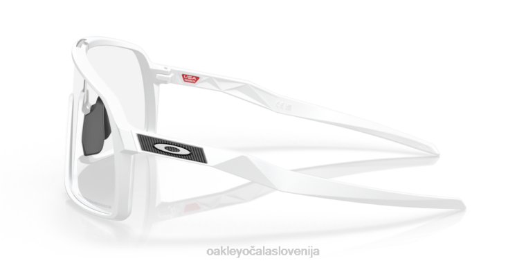 sutro (nizek most) Oakley prozorna do črna iridijeva fotokromatska stekla, mat bel okvir 4J2B476 očala