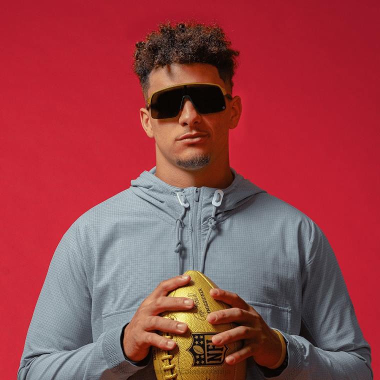 zbirka sutro lite patrick mahomes ii Oakley prizm črne leče, olimpijski zlati okvir 4J2B996 očala
