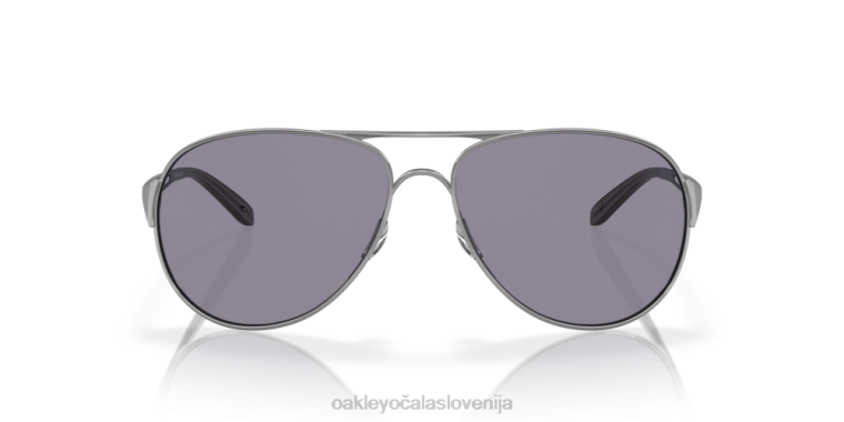 Opozorilo Oakley sive leče, poliran krom okvir 4J2B507 očala