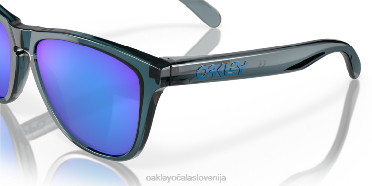 žabje kože Oakley Prizm safirna polarizirana stekla, kristalno črn okvir 4J2B111 očala